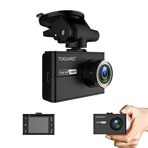 TOGUARD Mini Dash Cam, Car Driving Recorder, Full HD 1080P 1.5" LCD Dashboard Camera with SONY Exmor Sensor, G-Sensor, Motion detection, Loop recording, Super Capacitor