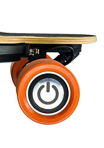 Juiced Board Electric Skateboard - Single In-hub Motor - Maple & Bamboo Deck - Top Speed 17 mph (27 kph) - with Wireless Remote