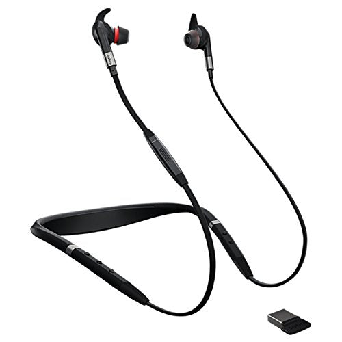 Jabra Evolve 75e UC Bluetooth Wireless In-Ear Earphones with Mic - Noise-Canceling