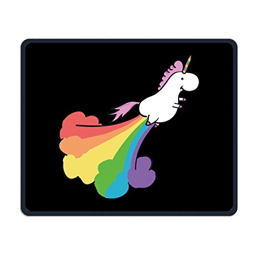 Fart Rainbow Unicorn Customized Funny Rectangle Non-Slip Comfortable Rubber Mousepad Gaming Mouse Pad