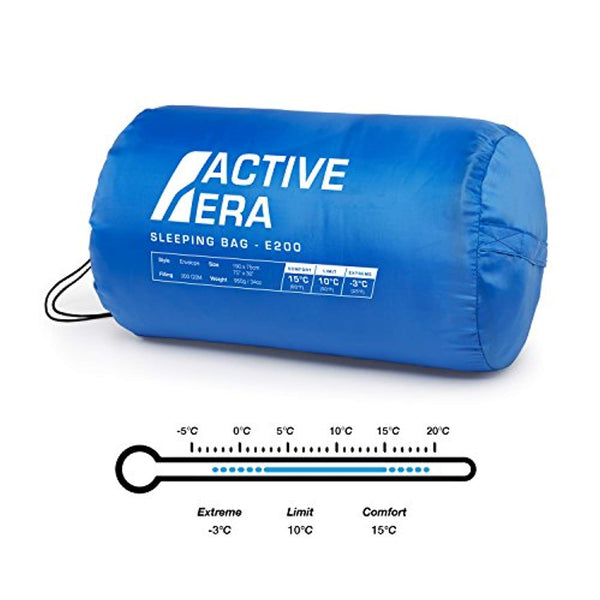 Premium Lightweight Warm Weather 200GSM Sleeping Bag (-3°C)