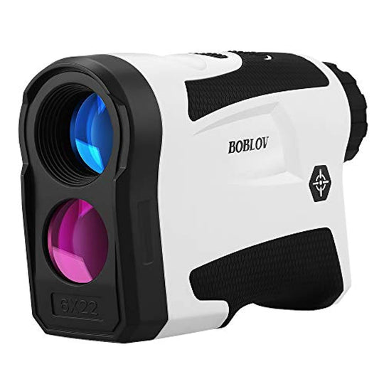 BOBLOV 650Yards Golf Rangefinder with Pinsensor 6X Magnification Distance Speed Measurement Range Finders Pluse Vibration and USB Charging (LF600G Without Slope)