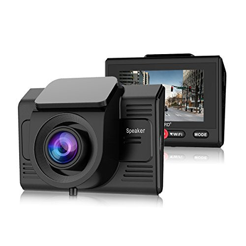 Dash Cam with GPS and WiFi-TOGUARD Full HD 1080P Car Driving Camera Video Recorder with 170 Degrees Wide Angle Sony Sensor 2.45 inch LCD G Sensor Loop Record and Parking Monitor