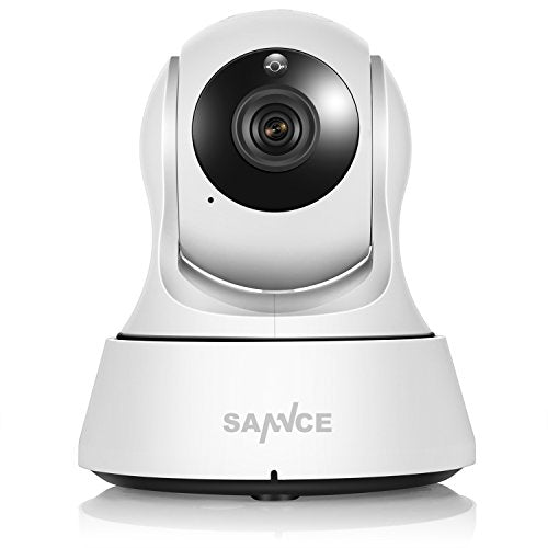 SANNCE Wifi 720P IP Camera, Home Security Wireless IP Camera with Motion Detection and Two-Way Audio Pan/Tilt Night Vision Baby Monitor (White)