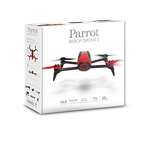 Parrot Bebop 2 Drone, Red