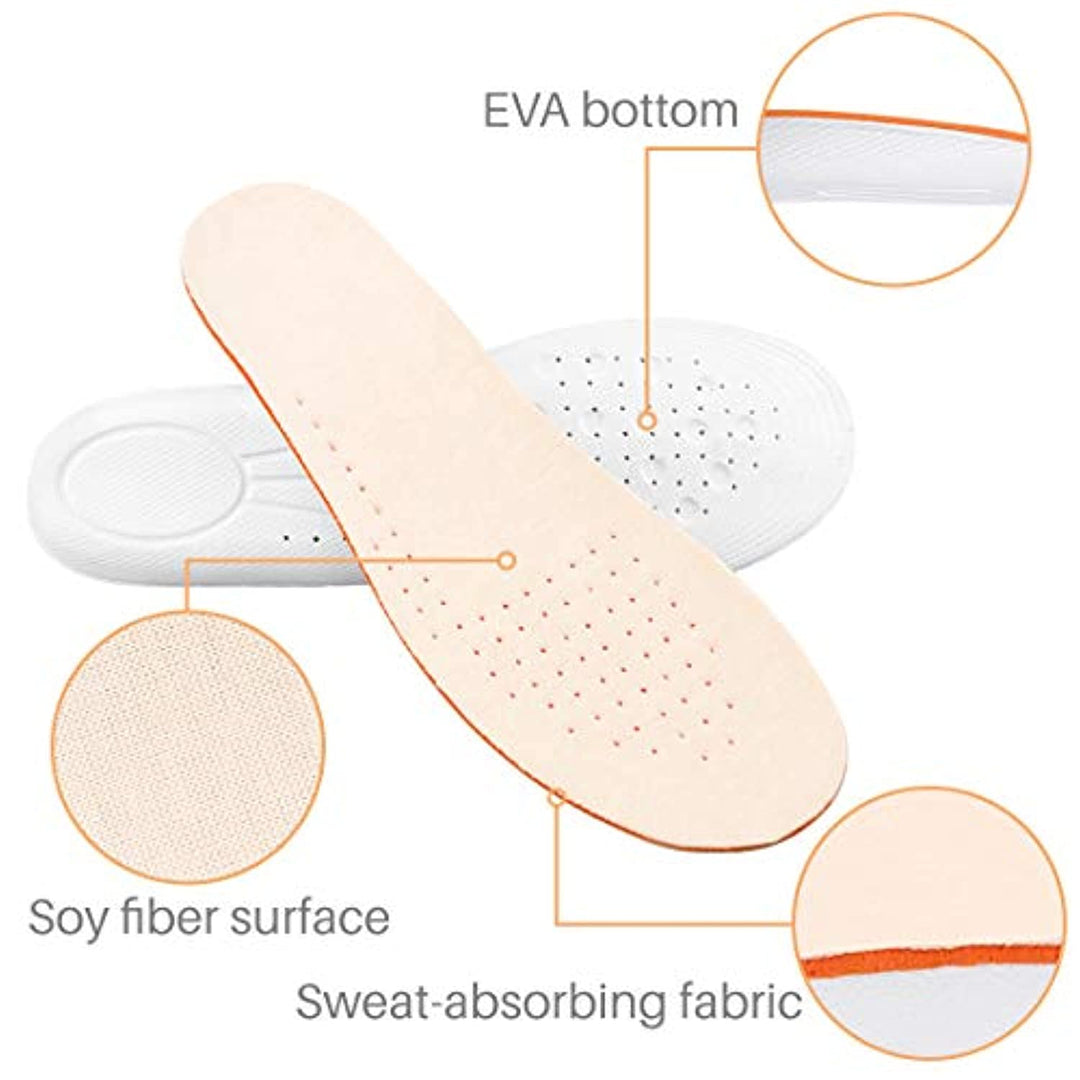 Kalevel Invisible Heightening Insole Shoe Inserts Height Lift 1 Inch 2.5cm Taller Height Lifting Inserts Soft Shock Absorbing Breathable High Insoles for Women US Size 5-9