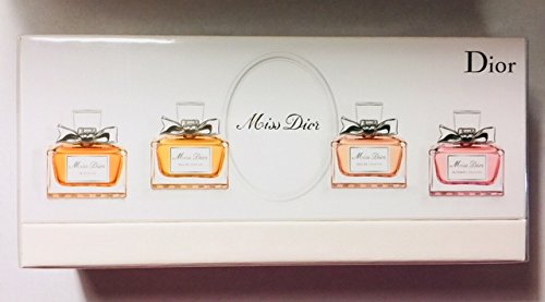 MISS DIOR LA COLLECTION 4PCS: LE PARFUM 5ml 0.17 FL.OZ, EAU DE PARFUM 5ml 0.17 FL.OZ, EAU DE TOILETTE 5ml 0.17 FL.OZ, BLOOMING BOUQUET 5ml 0.17 FL.OZ