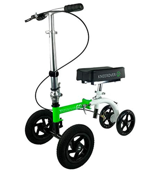 NEW KneeRover GO HYBRID - Most Compact and Portable Knee Scooter with ALL TERRAIN Front Wheels