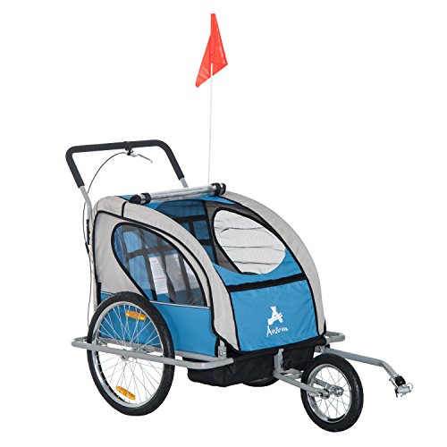 Double Baby Bike Trailer Stroller Jogger