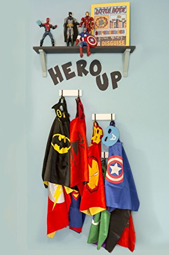Heros Costumes 5 Satin Capes with Felt Masks