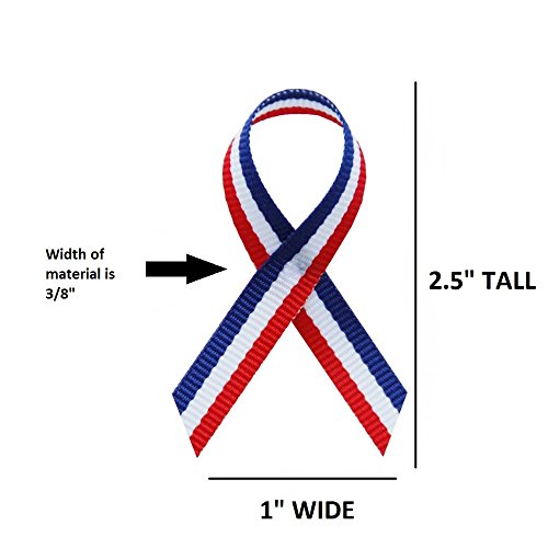 Rainbow Fabric Awareness Ribbons - Bag of 250 Fabric Ribbons w/ Safety Pins