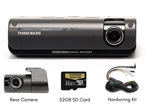 THINKWARE F770 Full 1080P HD Dash Cam with Sony Exmor Sensor, Built-in WiFi, Traffic Enforcement Warning and Super Night Vision - 32GB SD Card