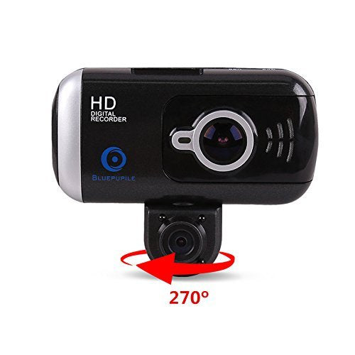 Dual Dash Cam with GPS ,BLUEPUPILE 3.0 inch Dual Camera .1080P SOS Loop Recording ,HDR , Gravity sensor,Support 64G