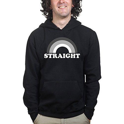 Straight LGBT Q Gay Pride Lesbian Rainbow Hoodie Hoody