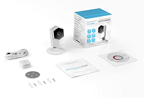 Amcrest ProHD Shield Wireless IP Security Camera, 960P 1.3 Megapixel(1280960P), Two-Way Audio, Super Wide 140° Viewing Angle, MicroSD & Cloud Recording, Digital Zoom, Night Vision, IPM-HX1W (White)