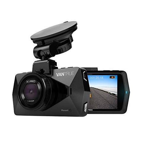 2.5K Car Dash Cam - Vantrue X1 Pro Dash Cameras for Cars with 1440P/30 fps or 1080P/60 fps, 2.7" LCD 170° Wide Angle Dashboard Car Video Recorder, Super Night Vision, Parking Mode, Loop Recording, G-Sensor, Motion Detection