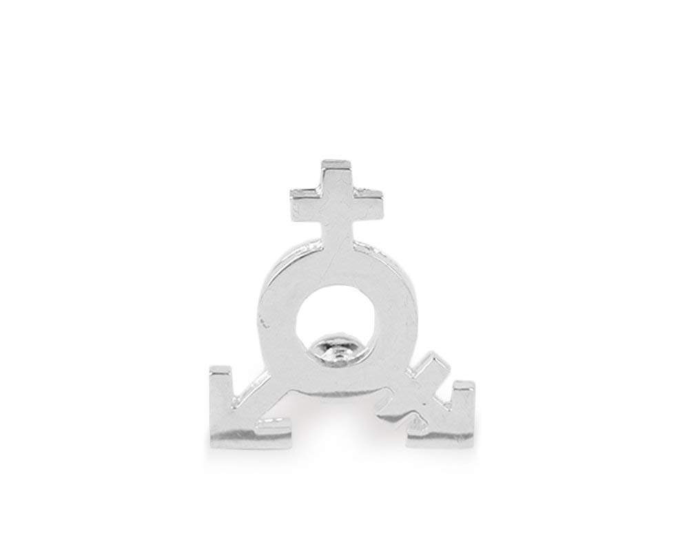 Gay Pride Silver Same Sex Symbol Lesbian Female Pins - Support LGBTQ Causes (10 Pins in Individual Bags)