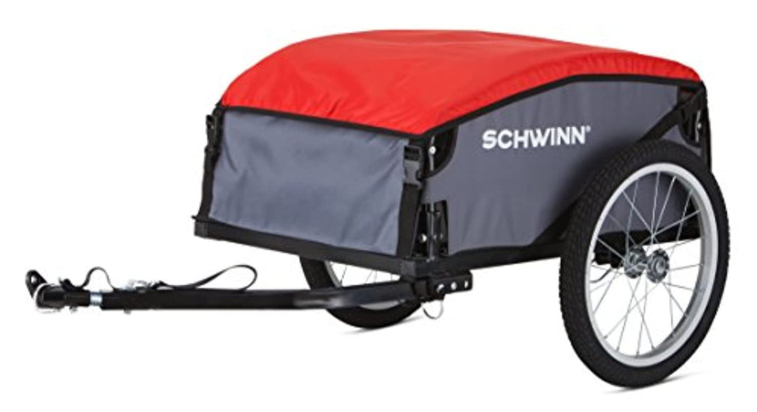 Schwinn Day Tripper Cargo Bike Trailer, Folding Frame, Quick Release Wheels