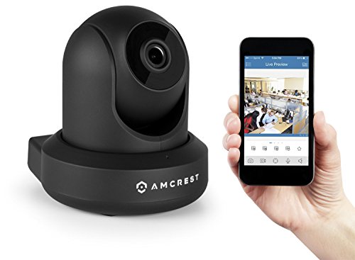 Amcrest HDSeries 720P WiFi Wireless IP Security Surveillance Camera System IPM-721 (Black)