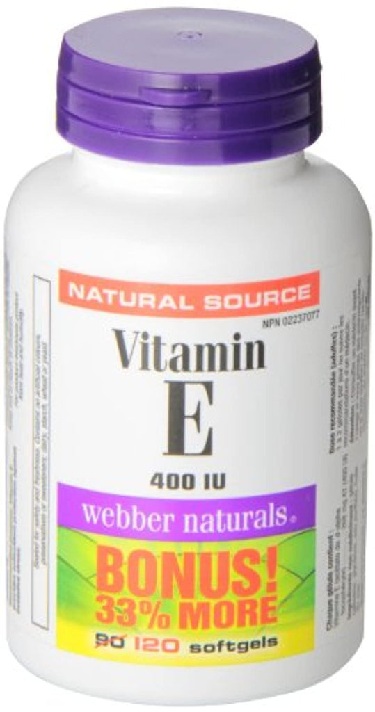 ber Naturals Vitamin E Natural Source Softgel, 400 IU CANADA BRANDS™