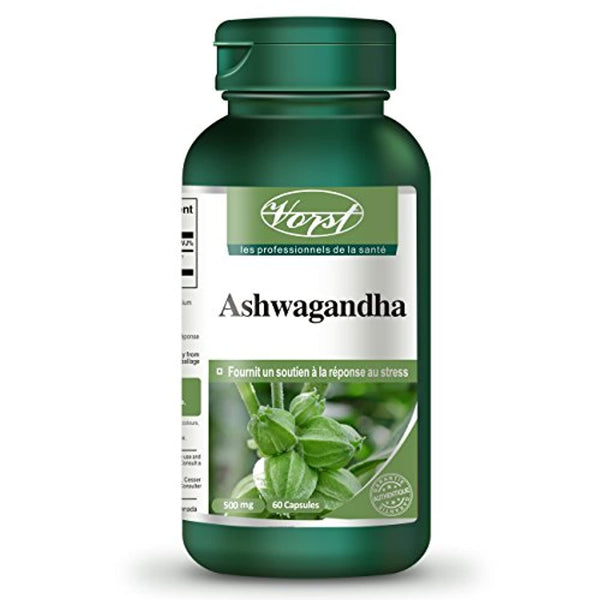 Vorst Ashwagandha 1000mg Per Serving 60 Capsules Anti Stress Anxiety Relief Adrenal Fatigue Lack of Energy Difficulty Concentrating Social Anxiety Ayurvedic Withania Somnifera Root Powder Supplement Non-GMO