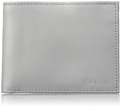 Calvin Klein mens Rfid Blocking Leather Bookfold Wallet With Key Fob