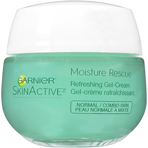 Garnier Moisture Rescue Refreshing Gel-Cream for Normal and Combination Skin. 24H Hydration, 100 Oil Free, 50ml