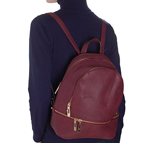 Humble Chic Vegan Leather Backpack Purse Small Fashion Travel School Bag Bookbag