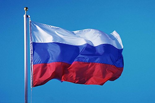 Russia Flag 5x3FT/150x90cm Polyester National Flag Perfect for Outdoor & Indoor