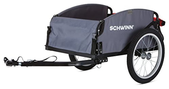 Schwinn Day Tripper Cargo Bike Trailer, Folding Frame, Quick Release Wheels