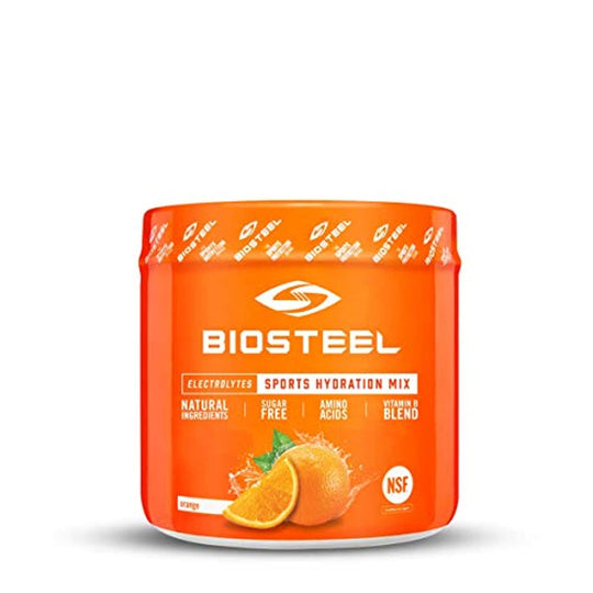 Biosteel High Performance Sports Drink Powder, Naturally Sweetened with Stevia, Orange, 140 Gram