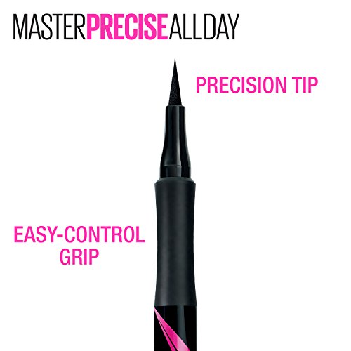 Maybelline New York Eye Studio Master Precise Liquid Eyeliner, Black, 0.037 Fluid Ounce