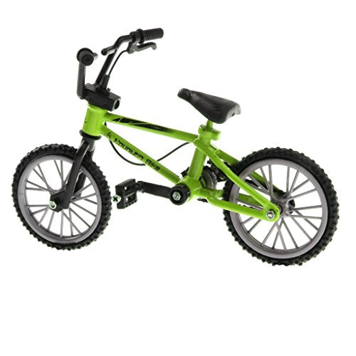 Fityle 1:24 Scale Green Mini Finger Bicycle, BMX Cyclo-cross Bike with Repair Kit, Kids Diecast Toy