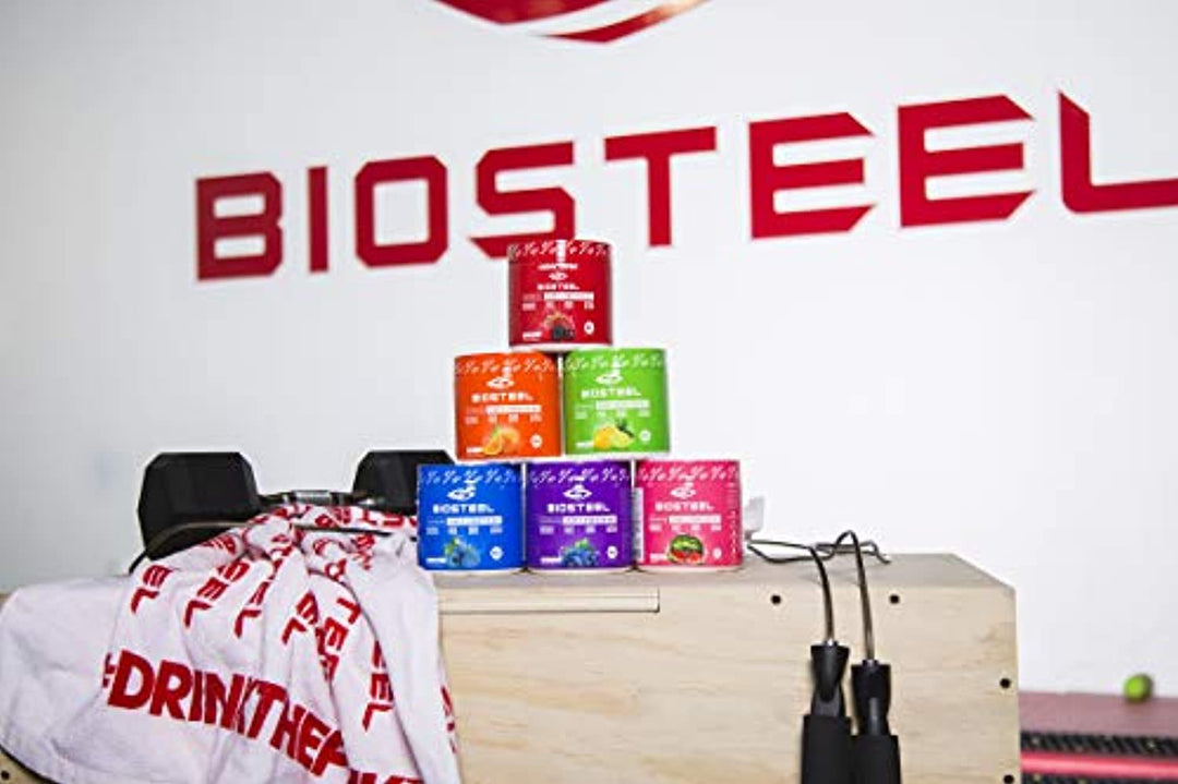 Biosteel High Performance Sports Drink Powder, Naturally Sweetened with Stevia, Orange, 140 Gram
