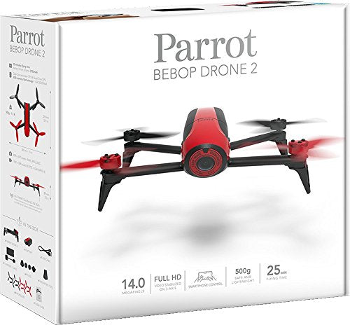 Parrot Bebop 2 Drone, Red