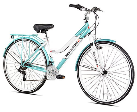 Tour de Cure 62721 Women's Hybrid Bike, 700c, Blue, 17.25"/One Size