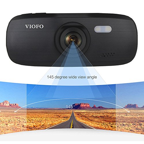 Blueskysea VIOFO G1W-S HD 1080P Super Capacitor Novatek96650 Sony IMX323 Car Dash Cam Camera DVR 2.7 Inch LCD Screen 145 Degree Wide Angle G-Sensor (G1W-S w/ GPS)