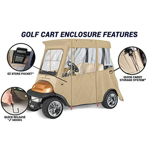 GreenLine Club Car Precedent 2 Passenger Drivable Golf Cart Enclosure