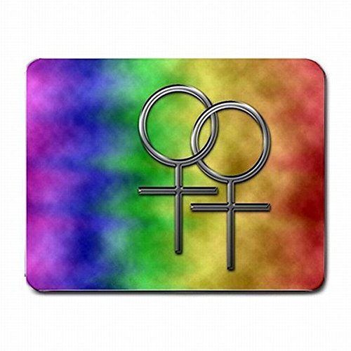 Lesbian Gay Unity Pride Gender Rainbow Flag PC Mouse Pad Mat Mousepad New!