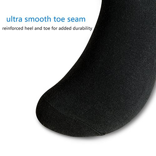 Mens Athletic Cushioned Low-Cut Socks, Casual Ankle Socks - 6 pairs