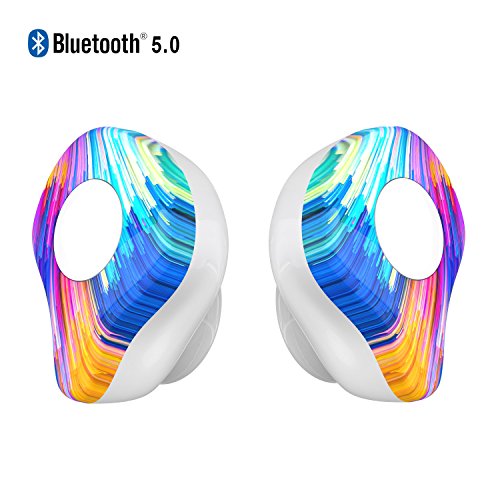 True Wireless Earbuds Bluetooth 5.0 LEZII Pro TWS Stereo Bluetooth Earphones Bilateral Headset Call and 6-Hour Battery Life（Volume Adjustment）with Portable Charging Box