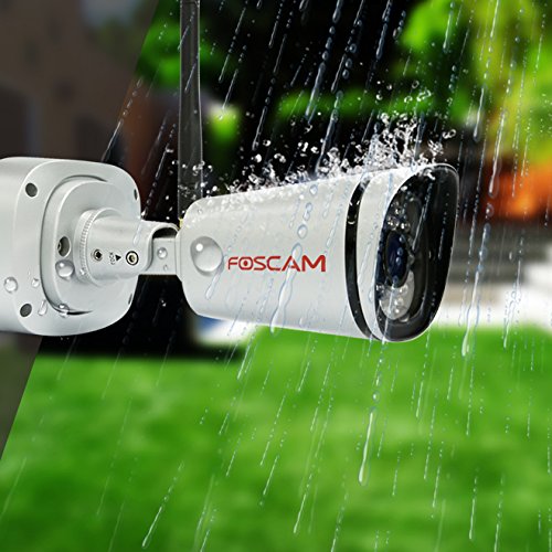 Foscam FI9800P Outdoor 720P HD Wireless Security IP Camera with IP66 Waterproof, IR Range up to 66 ft, Motion Detection, and Foscam Cloud Service