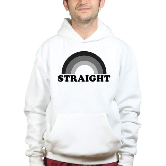 Straight LGBT Q Gay Pride Lesbian Rainbow Hoodie Hoody