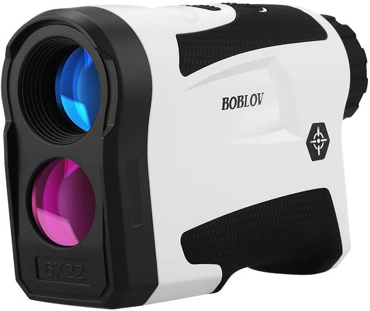 BOBLOV 650Yards Golf Rangefinder with Pinsensor 6X Magnification Distance Speed Measurement Range Finders Pluse Vibration and USB Charging (LF600G Without Slope)