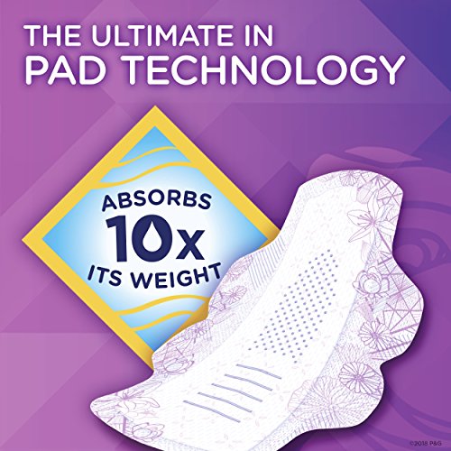 Always Radiant Pads, Size 1, Regular Absorbency, Light Clean Scent, Pack of 3 (90 Total Count) (Artwork May Vary)