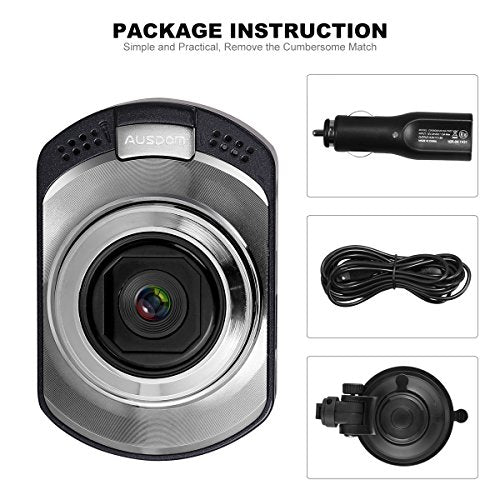 AUSDOM Dash Cam AD170 Dashboard Camera Car Camera with 1080P FHD,G-Sensor, WDR ,Loop-Cycle Recording