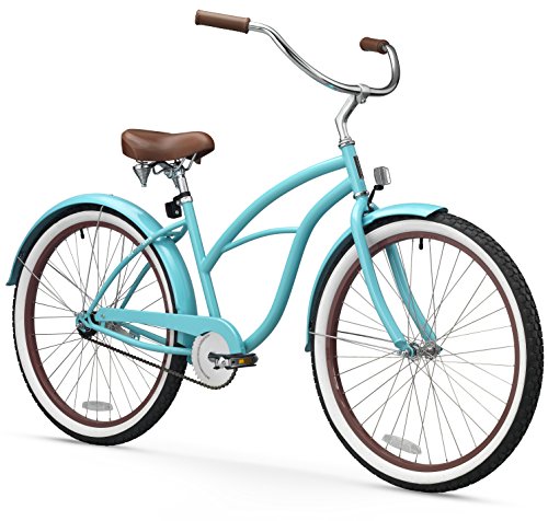 sixthreezero 630010 Women's 1-Speed 26" Beach Cruiser Bicycle, Teal Blue