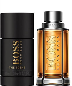 Boss The Scent by Hugo Boss for Men 2 Piece Set Includes: 3.3 oz Eau de Toilette Spray + 2.4 oz Deodorant Stick