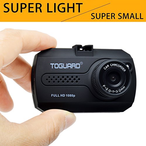 Mini Dash Cam - TOGUARD in Car Dashboard Camera Driving Recorder HD 1080P Wide Angle 1.5” LCD with G-Sensor Loop Recording Motion Detection