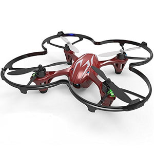 HUBSAN X4 H107C Drone 4 Channel 2.4GHz 6 Axis Gyro RC Quadcopter with 480P Camera Mode 2 RTF (480P silver red)